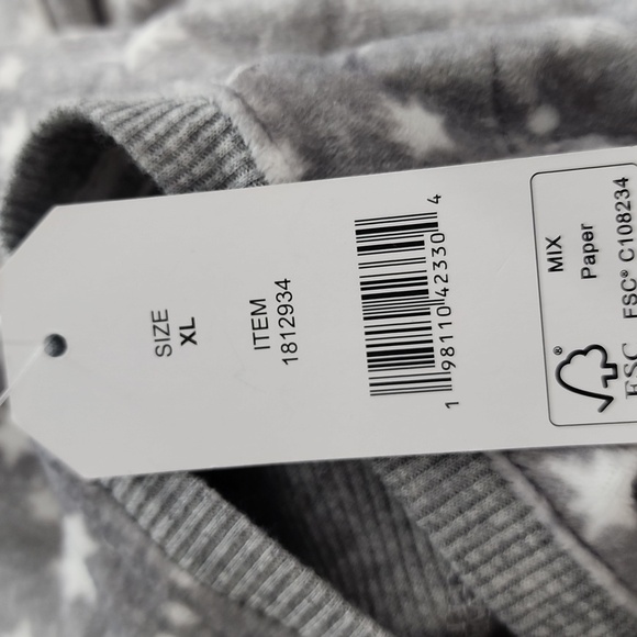 NEW Nautica Womens 2Pc Sleepwear Set XL Gray Silky Stretch Fleece Pajama - Picture 5 of 6